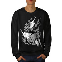 Zeus Protection Sky Jumper Thunder God Men Sweatshirt - £14.93 GBP