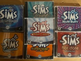 The Sims Deluxe (1) Pc Game Lot Of 7: Makin MAGIC-HOUSE PARTY-HOT DATE-UNLEASHE - £13.43 GBP