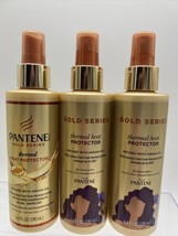 (3) Pantene Pro-V Gold Series Thermal Heat Protector Style Argan Oil Hai... - £12.50 GBP