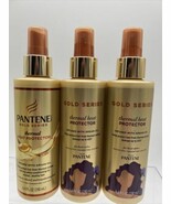 (3) Pantene Pro-V Gold Series Thermal Heat Protector Style Argan Oil Hai... - $296.09 MXN