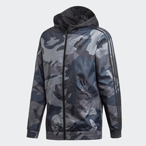 New 2021 Adidas Originals Men Windbreaker camo Camouflage Jacket Hoodie ... - £103.90 GBP