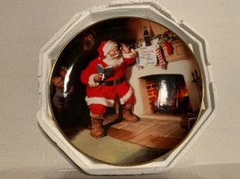 Vintage 1993 Coca-Cola &quot;The Pause That Refreshes&quot; Santa Clause Porcelain Plate - £4.73 GBP