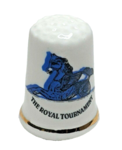 Jean Manson The Royal Tournament Fine Bone China Collectors Thimble - $10.27