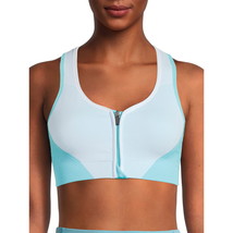 Avia Women’s Seamless Zip Front Sports Bra Size S Color Blue - £14.72 GBP