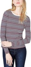 Maison Jules Womens Striped Crew Neck Sweater, X-Large, Blue Notte Combo - £54.12 GBP