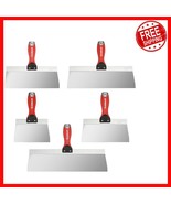 5-Piece Stainless Steel Drywall Knife Set with Ergonomic Grip - 6&#39;&#39; to 14&#39;&#39; - $1,039.76 MXN