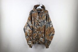 Vintage Streetwear Mens XLT Camouflage Thermal Waffle Knit Lined Hooded Jacket - £79.09 GBP