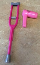 Our Generation Doll My Life Accessories One Crutch And Hair Dryer - $8.59