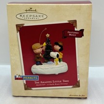 Hallmark Peanuts Snoopy Charlie Brown Christmas AMAZING LITTLE TREE Musi... - $23.16