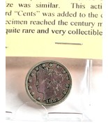 1883 No Cents Liberty Nickel - $522.45 MXN