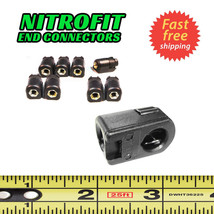 End Connector Fittings for M6 x 1.0 Gas Spring Strut Lift Supports.  Pak of 4 - £5.48 GBP