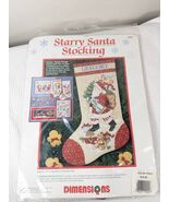 Dimensions Christmas Stocking Kit Starry Santa Cross Stitch #8448 Susan ... - $965.78 MXN