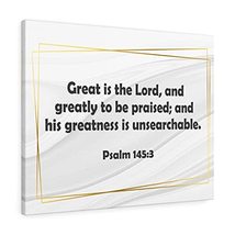 Express Your Love Gifts Scripture Canvas Great is The Lord Psalm 145:3 Christian - £109.50 GBP