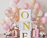 First Birthday Decorations for Girl Boy - 3Pcs Stereoscopic Balloon Boxe... - $30.56