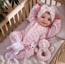 Newborn Baby Doll Sunny Realistic Soft Body Life Handmade 17” For Gift Set - $123.74