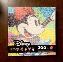 Ceaco Disney Emoji Minnie Mouse Jigsaw Puzzle, 300 Pieces Excellent Cond... - $10.09