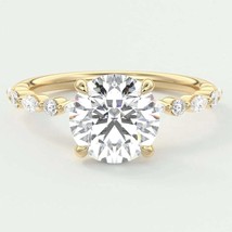 6MM Round Cut Vintage Tiffany White Lab Grown Diamond Engagement Statement Ring, - £1,202.62 GBP
