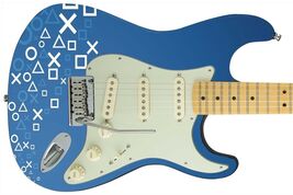 Guitar Skin Axe Wrap Re-skin PS Fun Games Gaming Night 497 - $44.50