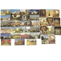 Vtg 1960&#39;s Israel Postcard Lot of 34 Jerusalem Bethlehem Jericho Hebron ... - £7.44 GBP