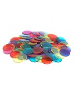, Inc 100-Pk Chips-Plastic Color Bingo Supplies Discs For Counting, Game... - $18.99
