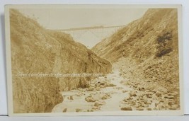 Steel Cantilever Bridge over Dead Gulch RPPC  Postcard O17 - £8.18 GBP