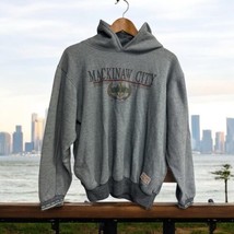 Vtg Mackinaw City Michigan Hoodie Sweatshirt Men&#39;s M/L Anchor 90s DiPort... - $47.02