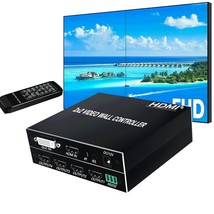 2X2 Hdmi Video Wall Controller, Hdmi &amp; Dvi Support 4K Input Tv Wall Cont... - £106.65 GBP