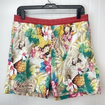 Patrick Einhorn Hawaiian Swim Shorts Sz Medium Mens Beach Trunks Tropical USA - £12.54 GBP