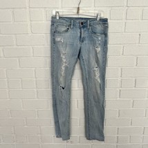 American Eagle Skinny Stretch Jeans Womens 6 Regular Distressed 5 Pocket - $19.59