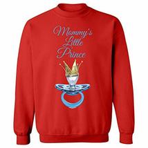 Kellyww Mommy&#39;s Little Prince Pacifier with Crown Design - Sweatshirt Red - £43.90 GBP