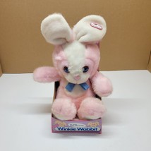 Vintage 1987 Dan-Dee Winkie Wabbit ~ Plush Stuffed Pink Bunny Rabbit - £31.51 GBP
