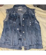 Rag And Bone Jean Vest Distressed - $69.30