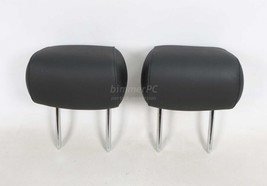 BMW E92 3-Series Rear Seat Headrests Black Leather Set Left Right 2007-2... - £58.38 GBP