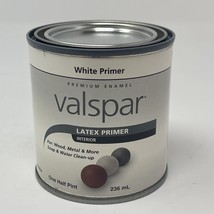 Valspar 65054 Premium Enamel Interior Latex Primer, White Primer, 1/2 Pint - £11.64 GBP