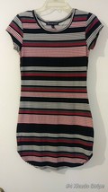 Derek Heart Juniors Casual Multicolor Stripes S/Sleeve Scoop Neckline dr... - $9.00