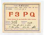 QSL Card F2PQ Tulle Correze France 1958 - $13.86