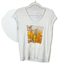 Lucky Brand Floral Graphic Boho Tee Size Small - £11.63 GBP
