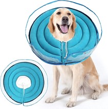 Dog Cone Collar Inflatable, Dog Recovery Collar After Surgery, Soft Cone... - £19.75 GBP