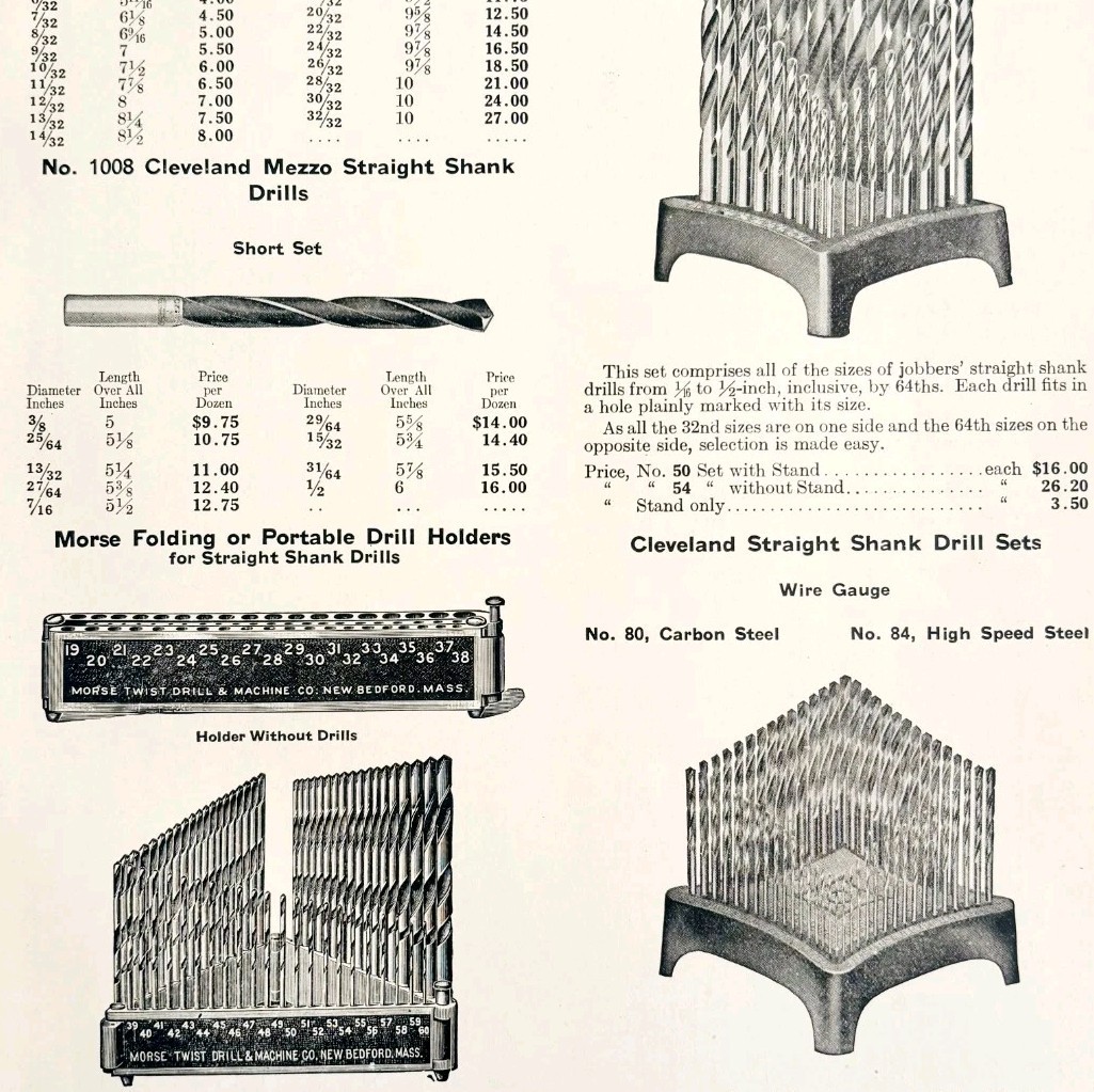 1922 N.T. Bushnell Drill Bit Sets Tools Advertisement Catalogue Hardware... - $24.99