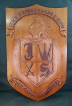 Carved Wood Crest &quot;Once A King...&quot; - $24.00