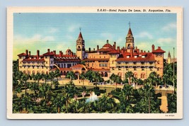 Hotel Ponce De Leon St Augustine  Fllorida FL UNP Unused Linen Postcard M2 - £2.33 GBP