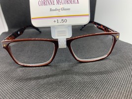 $28 NWT Corinne McCormack Women&#39;s Reading Glasses +1.50 Brown &amp; Tortoise Readers - £22.30 GBP