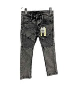 Trestles Supply Co Jeans Kids Gray Crinkle Stretch Moto Biker Kids Size ... - £14.49 GBP