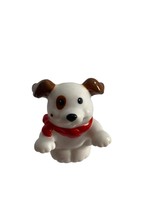 Fisher Price Little People Farm Animals Dog Red Bandana Brown Spots 2.25&quot; Toy - £9.34 GBP