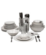 Dinnerware Set 62 Pieces Serving for 6 Dinner Service Set Plates Bowls C... - £126.72 GBP
