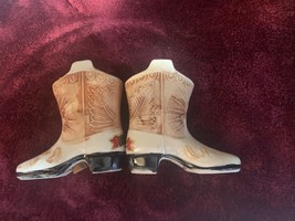 Western Cowboy Boots Made In Japan Salt And Pepper Shakers - £9.30 GBP