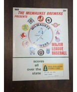 1969 Milwaukee Brewers Presents Baseball White Sox Oakland A&#39;s program s... - £31.33 GBP