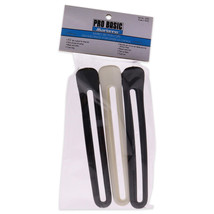 Pro Basic Jumbo Section Clips - Black-White by Marianna for Women - 3 Pc... - $7.49