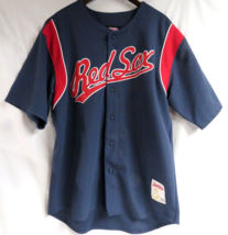 Boston Red Sox Stitched Jersey Script Blue Size XL Stitches Brand - £15.65 GBP