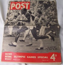 1948 Hultons Weekly Picture Post Olympics Bones Dillard Cover Newspaper - £11.89 GBP